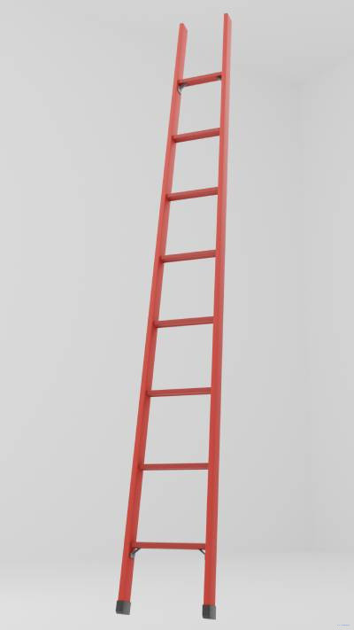 ЛСПД-3,0 односекционная диэлектрическая стеклопластиковая лестница h=3150мм, ступ.8 