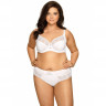 Бюстгальтер plus size на косточках с нежными кружевными элементами