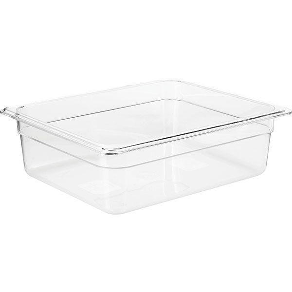 Гастроемкость (1/2);поликарбонат;6л;,H=10,L=32,5,B=26,5см;прозр. 
