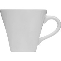 Чашка чайная «Кунстверк»;фарфор;200мл;D=90,H=75,L=115мм;белый