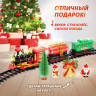 Новогодний подарок. Железная дорога «Новый год», световые и звуковые эффекты, работает от батареек, 3+