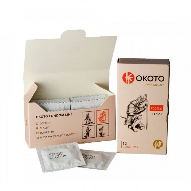 Презервативы OKOTO Classic - 12 шт. 
