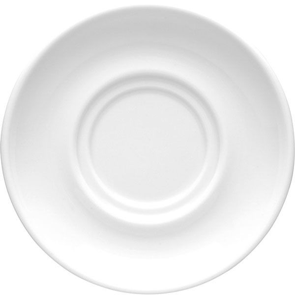 Блюдце «Кашуб-хел-комби»;фарфор;D=140/55,H=15мм;белый 