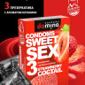 Презервативы для орального секса DOMINO Sweet Sex с ароматом клубничного коктейля  - 3 шт.