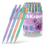 Карандаш механический 0,5 мм ErichKrause  Tropic Pastel Bloom  НВ, с ластиком, круглый корпус Soft-touch, тубус, микс