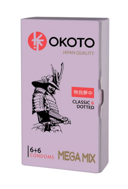 Презервативы OKOTO Mega Mix - 12 шт. 
