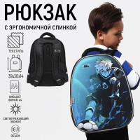 Рюкзак каркасный Calligrata  Футбол , 39х30х14 см, для мальчика