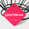 Фруктовница Доляна, 24,5×24,5×11 см, цвет чёрный
