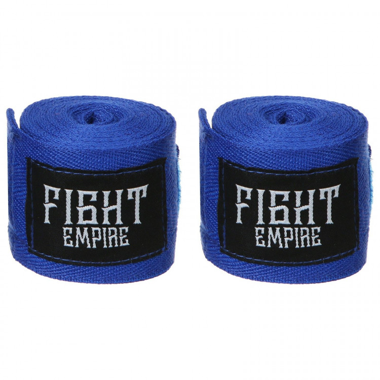 Бинт боксёрский FIGHT EMPIRE 3 м, цвет синий 