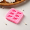 Молд Sweet, силикон, 6×6×1 см, цвет розовый