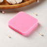Молд Sweet, силикон, 6×6×1 см, цвет розовый