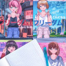 Тетрадь 48 листов в клетку ANIME. FREEDOM, обложка мелованный картон, матовая ламинация, МИКС