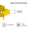 Желтая двухъярусная оцинкованная клумба