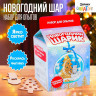 Новый год. Набор для опытов «Ёлочный шар», снеговик с ёлочкой, диаметр 11 см