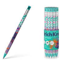 Карандаш механический 2,0 мм ErichKrause  ColorTouch Tropical  НВ, с точилкой, шестигранный корпус Soft-touch, тубус, микс