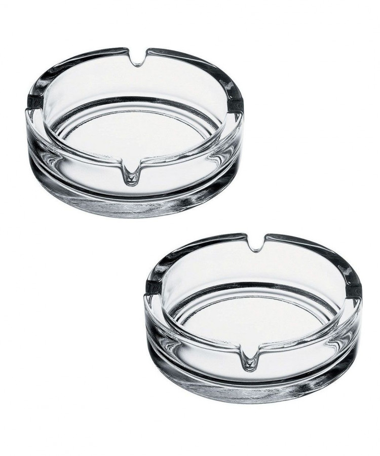Набор из 2 стеклянных пепельниц 