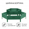 Зеленая оцинкованная двухъярусная клумба