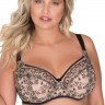 Бюстгальтер с мягкой чашкой plus size, украшенной вышивкой