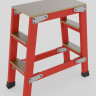 ССП-0,9-Ш стеклопластиковая с симметричными опорами подмость h=900мм, 2х2 широких ступеней,  разборная, площадка 600х600мм