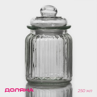 Стеклянная банка для сыпучих продуктов «Лада» (250 мл.)