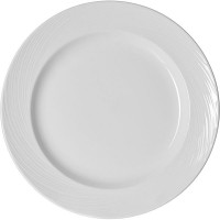 Тарелка «Спайро» мелкая;фарфор;D=320,H=25мм;белый