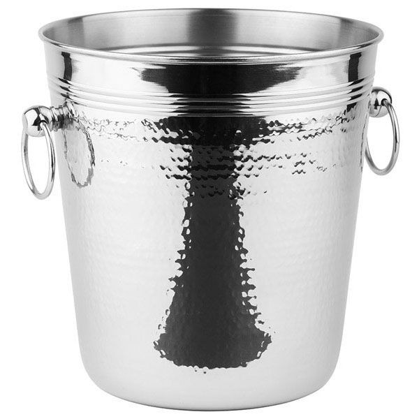 Ведро для шампанского;сталь нерж.;5,1л;D=20,H=21,5,B=20,5см;металлич. 