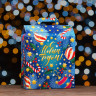 Новый год. Коробка подарочная складная  Индиго  35 х 14,5 х 43 см.