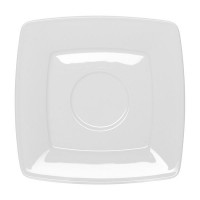 Блюдце «Виктория»;фарфор;,H=15,L=170,B=170мм;белый