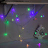 Гирлянда «Нить» 5 м с насадками «Мини фонарик», IP20, прозрачная нить, 20 LED, свечение мульти (RG/RB), мигание, 220 В