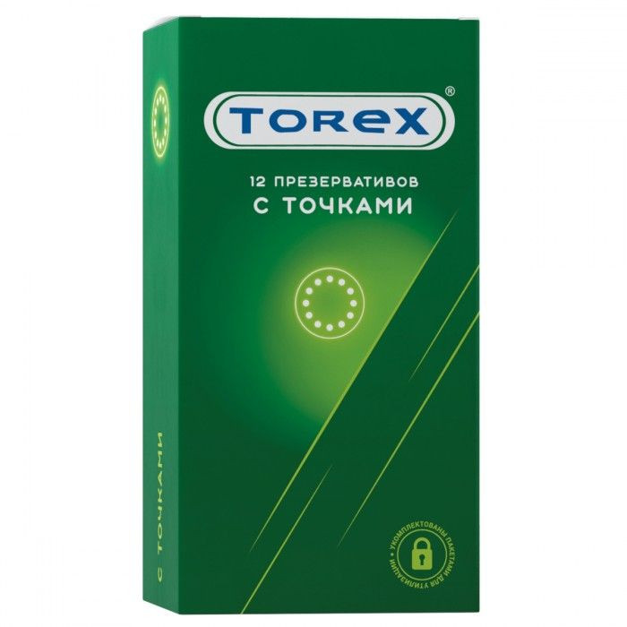 Текстурированные презервативы Torex  С точками  - 12 шт. 