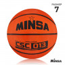 Мяч баскетбольный MINSA CSC 013, клееный, 8 панелей, р. 7, резина, резиновая камера