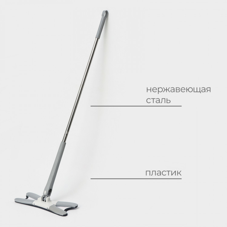 Швабра с отжимом Twist Raccoon и насадкой из микрофибры 