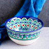 Коса Риштанская Керамика  Узоры  14,5 см, малая, микс
