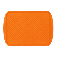 Оранжевый прямоугольный поднос (45х35 см)