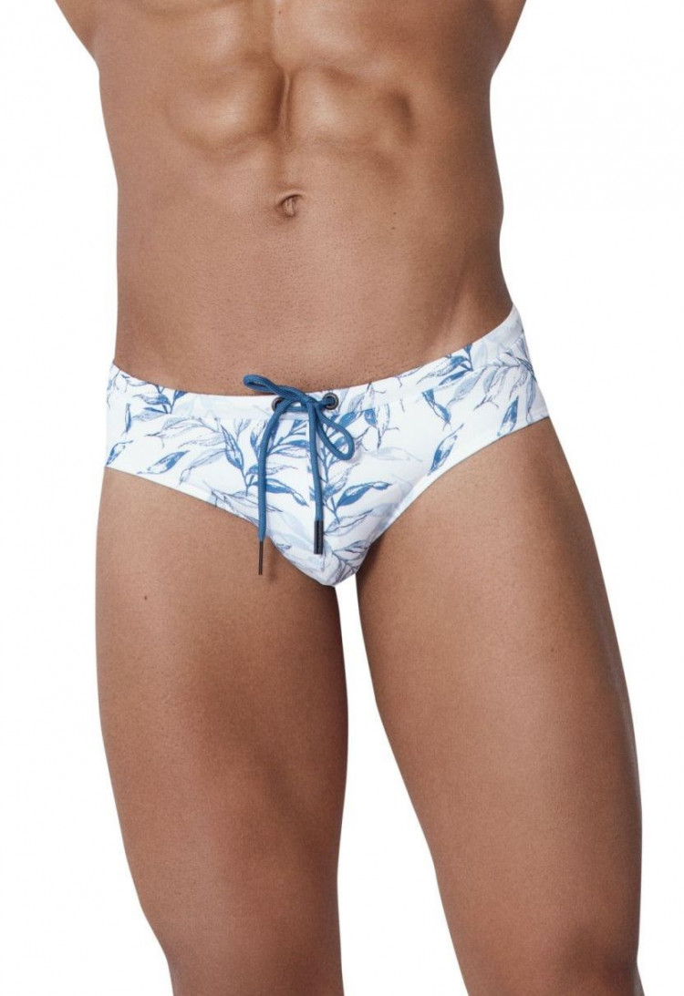 Белые мужские плавки с растительным принтом Fresh Swimsuit Brief 
