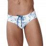 Белые мужские плавки с растительным принтом Fresh Swimsuit Brief
