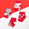Новый год. Набор новогодних детских носков Крошка Я  Give Joy , 4 пары, 10-12 см