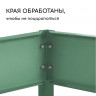 Оцинкованная шестиугольная клумба зеленого цвета (длина 140 см)