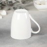 Кружка фарфоровая Доляна White Label, 350 мл, цвет белый