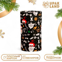 Коробка  Дед мороз  завальцованная без окна 8 х 14,5 см