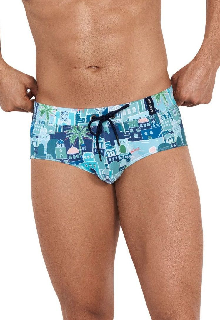Синие плавки с принтом Cassiel Swimsuit Brief 