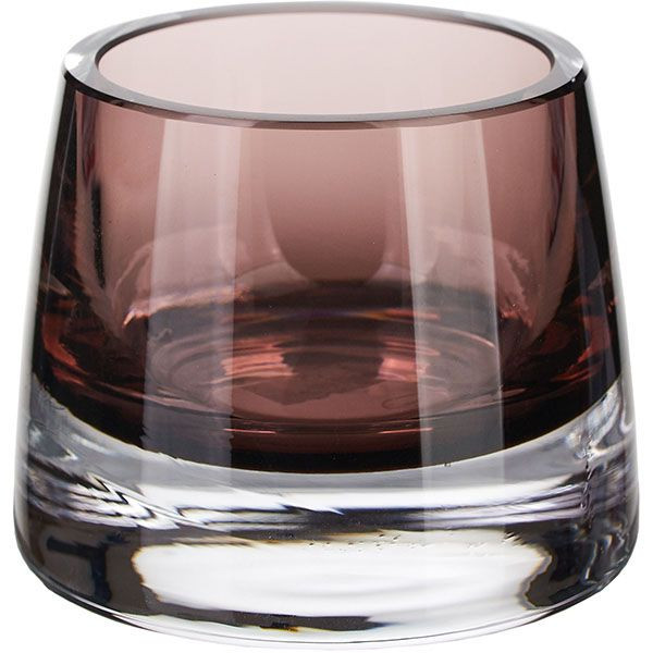 Подсвечник «Джой» бургунд.;стекло;D=67,H=64мм 