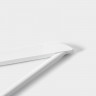 Белые деревянные плечики для одежды с перекладиной Soft-Touch - 3 шт.