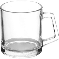 Кружка «Бэйзик»;стекло;370мл;D=85,H=95мм;прозр.