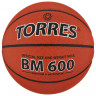 Баскетбольный мяч TORRES BM600, B10026, клееный, 8 панелей, р. 6, PU, бутиловая камера