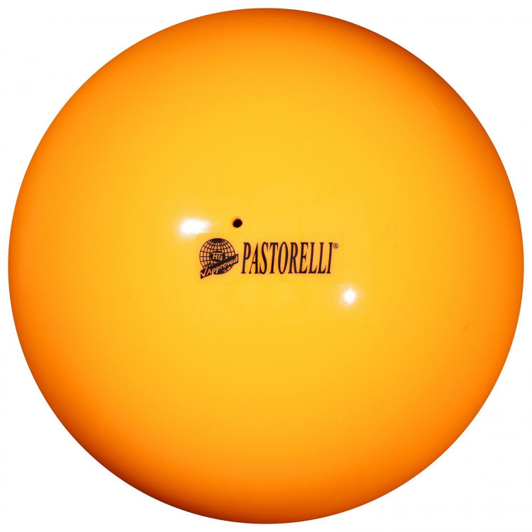 Мяч для художественной гимнастики Pastorelli New Generation FIG, d=18 см, цвет оранжевый 