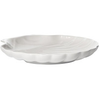 Блюдо «Кунстверк» ракушка;фарфор;D=185,H=60,L=180,B=100мм;белый