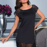 Короткая сорочка Elegance de lux с кружевом