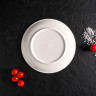 Тарелка фарфоровая десертная Доляна White Label, d=17,5 см, цвет белый