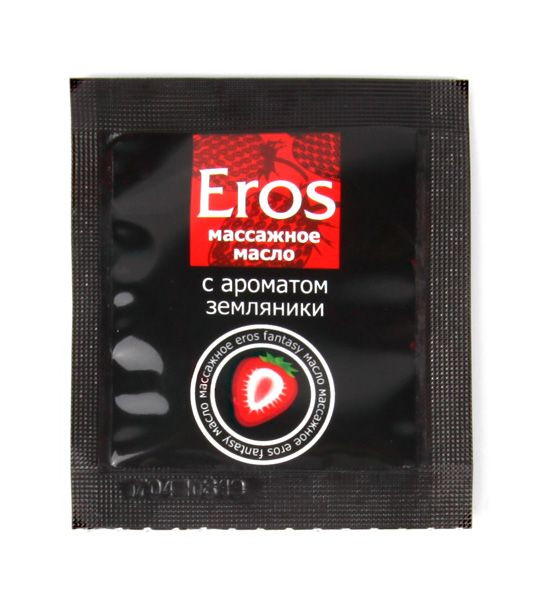 Саше массажного масла с ароматом земляники Eros fantasy - 4 гр. 